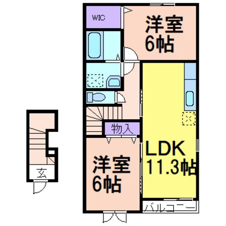 ヴァン　ヴェールⅠの物件間取画像